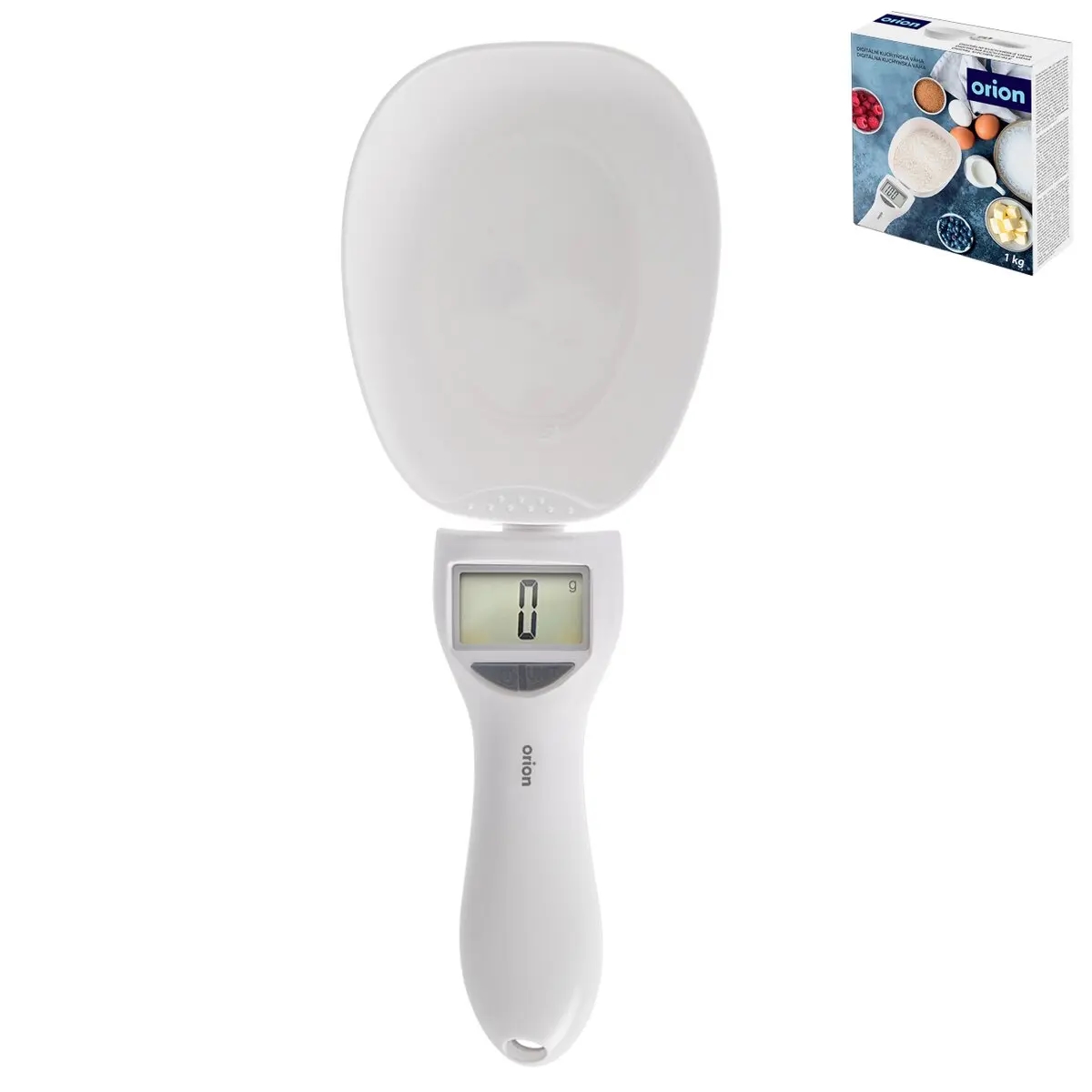 Váha kuchyňská digitální s miskou v rukojeti 1kg ORION