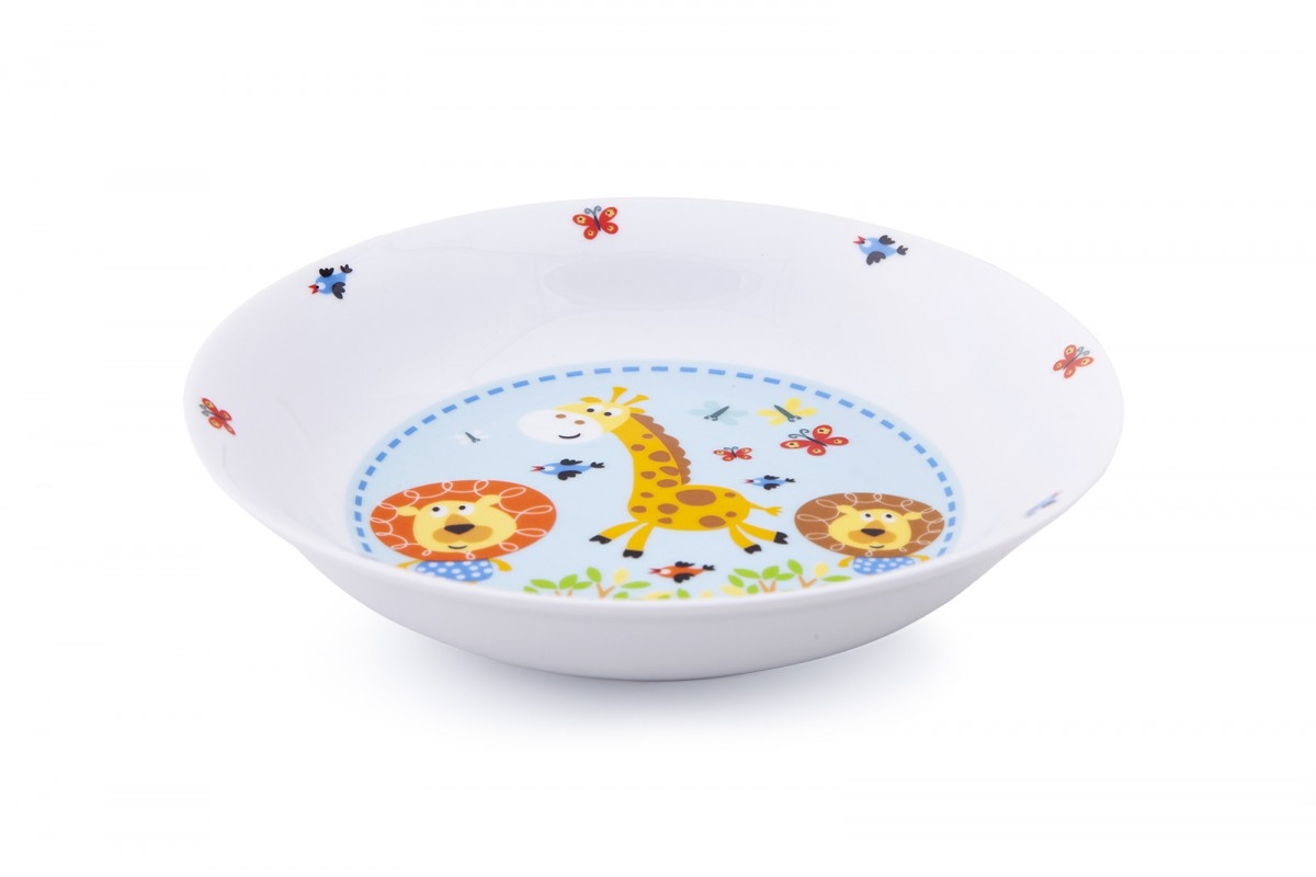 Talíř dětský porcelán 19cm hluboký  SAFARI