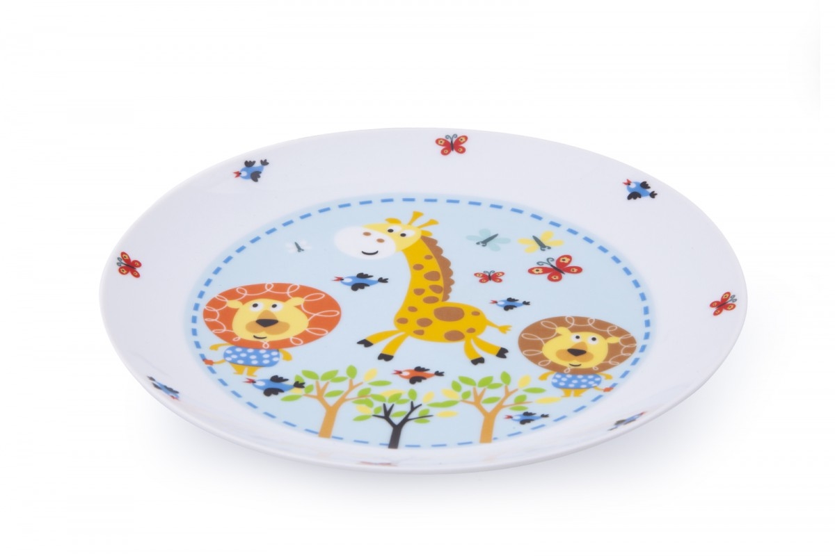 Talíř dětský porcelán 21cm mělký  SAFARI