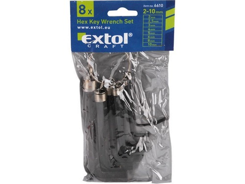 Klíče Imbus sada 2-10mm 8ks EXTOL KUTIL Sklad7 8166100.00