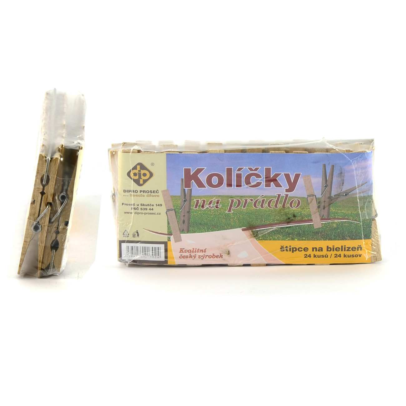 Kolíčky na prádlo 24ks dřevo DIPRO CZ KUTIL Sklad7 6282240.00