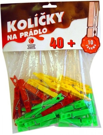 Kolíčky na prádlo 50ks plast H92  CZ KUTIL Sklad7 1303430.00