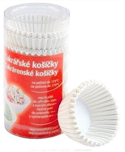 Košíčky papírové cukrářské bílé ¤25mm 200ks  BOX KUTIL Sklad7 4513537.00