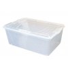 Box úložný 40x26x15cm 12L čirý, atest  BASIC