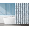 Závěs koupelnový 180x180cm dekor, EVA dekor modrá