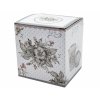 Hrnek porcelán se sítkem a víčkem 340ml  KVĚT