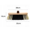 Smeták dřevo 33cm lak, závit, bez hole  VANITY