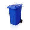 Popelnice 240L HDPE, kolečka, modrá PREMIUM (NADROZMĚR)