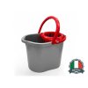 Vědro 13L + ždímací koš, výlevka  CLEAN šedé