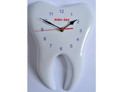 AnGer nástěnné hodiny ve tvaru zubu 3D