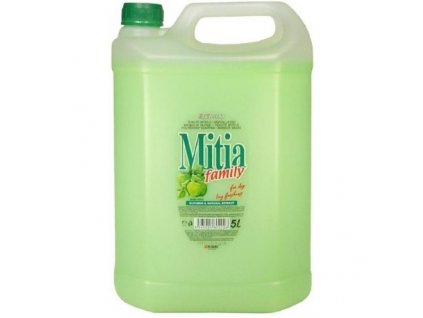 mitia family green apple tekute mydlo 5 litru zelena