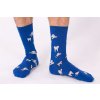Ponožky tmavě modré - motiv ZUBY