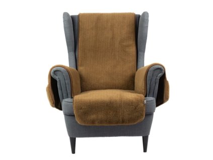 Fotelhuzat merinó gyapjú barna