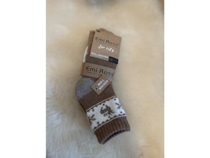 Gyerek gyapjú zokni, 3 darab