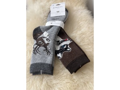 Férfi gyapjúzokni, 2 db