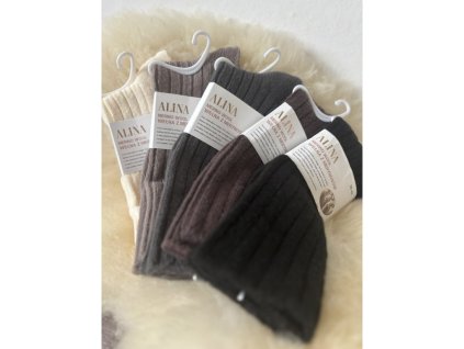 Női merinógyapjú zokni, 5 darab