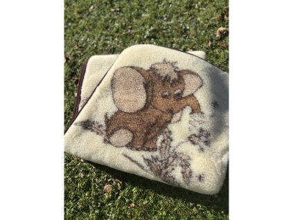 Gyapjú gyermek takaró elefánt