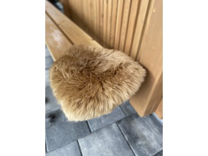 Cappuccino üléstakaró birkabőrből
