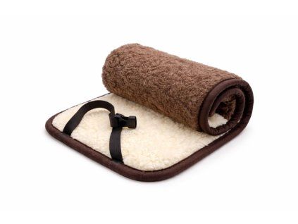 Pas nerkowy do zapinania brązowy