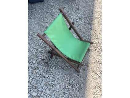 Drewniany leżak zielony