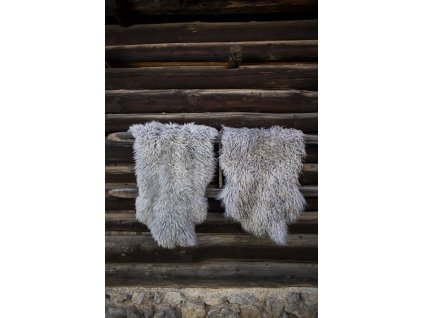 Luksusowa skóra owcza szwedzka, szara