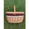 Kosz wiklinowy w kolorze brązowym