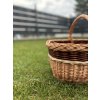 Kosz wiklinowy w kolorze brązowym