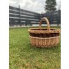 Kosz wiklinowy w kolorze brązowym