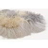 Okrągły dywanik z owczej skóry