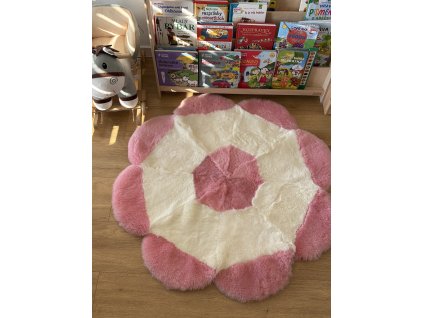 Otroška preproga cvet roza