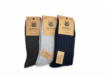 Moške nogavice Alpaca 90% 3 kosi