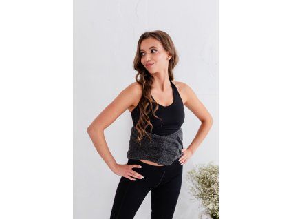 Ledveni pas iz merino volne siv