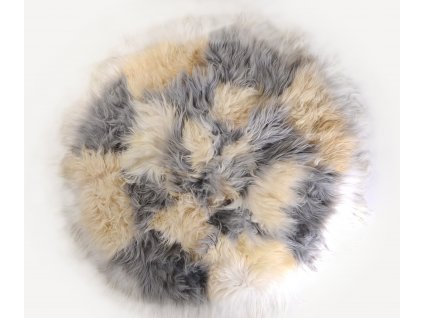 Preproga iz ovčje kože okrogla