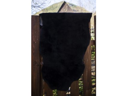 Ovčja koža črna strižena