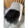 Sedežna blazina iz ovčje kože črna