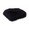 Sedežna blazina iz ovčje kože črna