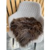 Sedežna blazina iz ovčje kože rjava