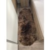 Ovčja koža double rjava 180x65 cm