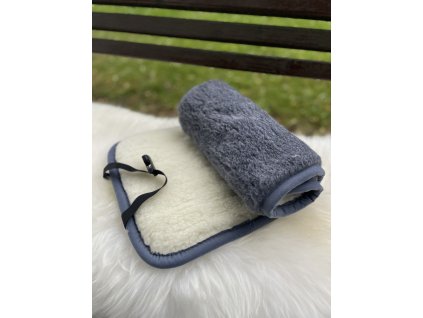 Ľadvinový pás na zapínanie sivý