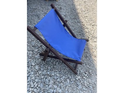 Drevené lehátko modré