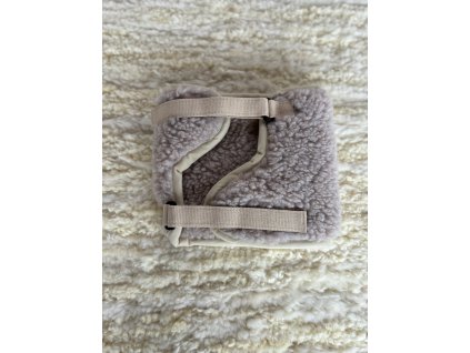 Vlnený chránič na koleno béžový