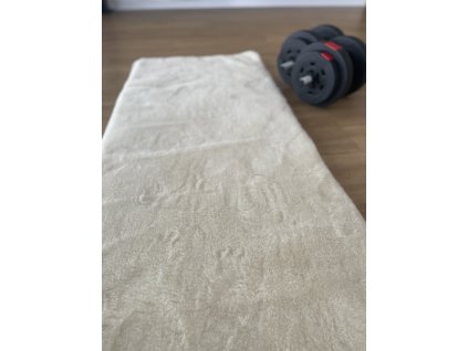 Podložka na cvičenie z ovčej vlny biela