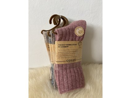 Dámske termo ponožky z kašmíru,4 páry