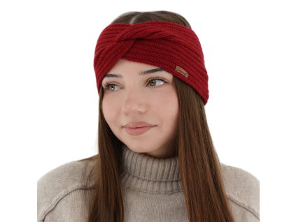 cze pl Damska zimni celenka bordova 100 merino vlnena Veka 15246 2