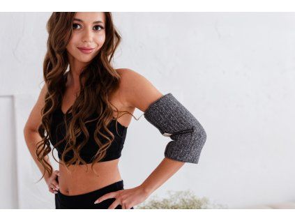 Elastický merino pás na lakeť sivý