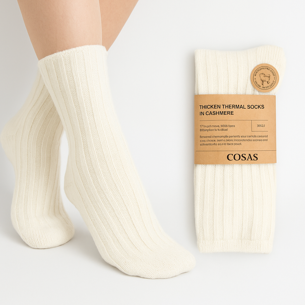 Dámske ponožky z kašmíru, 4 páry