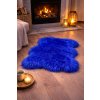 Ovčia kožušina modrá