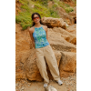 Merino tank top dámsky – blue gorpcore (135 g) (Veľkosť L)