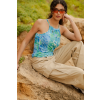 Merino tank top dámsky – blue gorpcore (135 g) (Veľkosť XL)