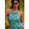 Merino tank top dámsky – blue gorpcore (135 g) (Veľkosť L)